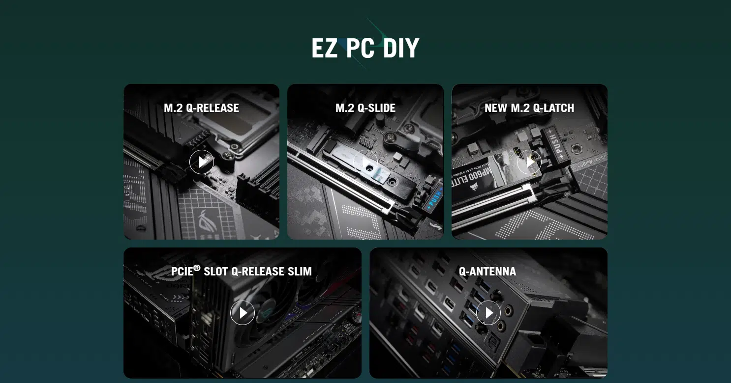 ASUS ROG Strix X870-F Gaming Wi-Fi AM5 ATX Motherboard – AMD X870 chipset, 4× DDR5 DIMM slots supporting up to 192GB memory, 4× M.2 slots, and 1× PCIe 5.0 x16 slot | Model: 90MB1IV0-M0EAY0