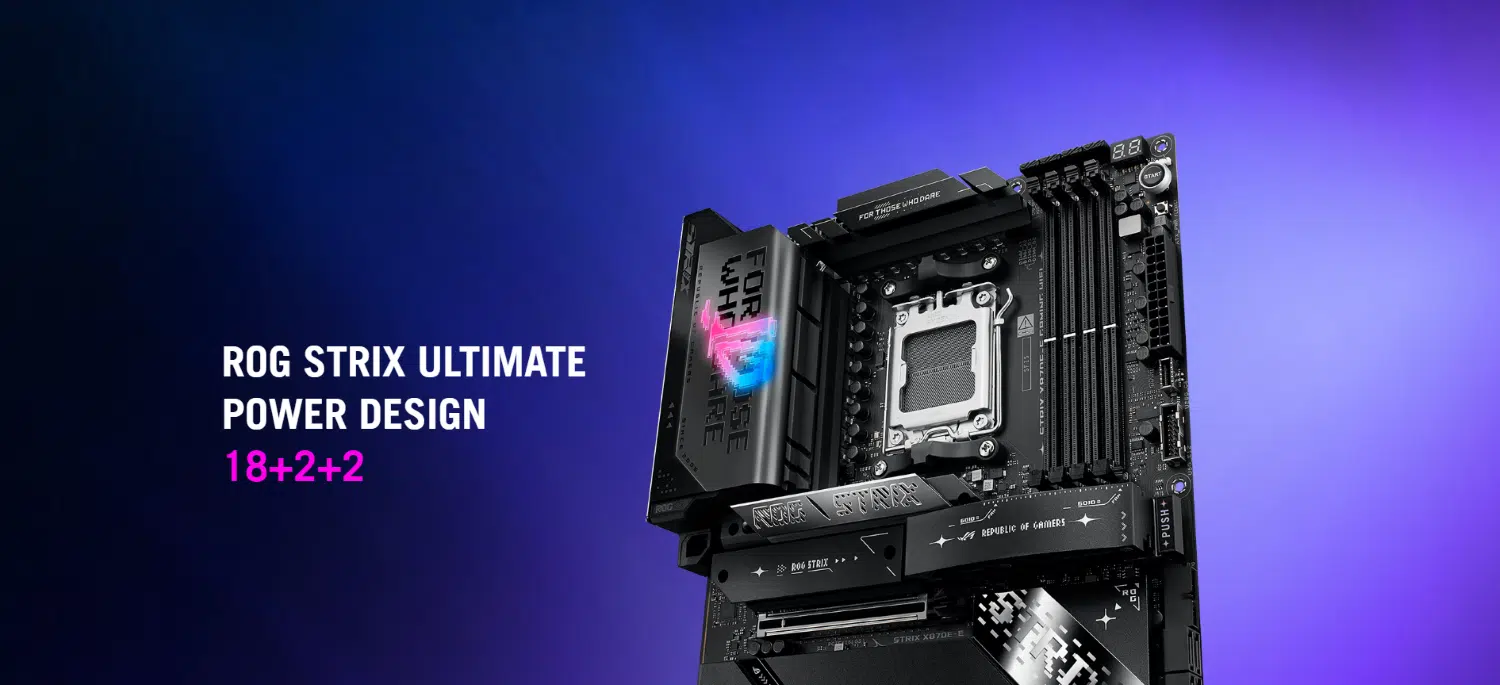 ASUS ROG Strix X870E-E Gaming Wi-Fi DDR5 Motherboard for AMD AM5 Processors – Wi-Fi 7, AI-enhanced features, up to 256GB DDR5 EXPO support, AI Overclocking, dual USB4 ports, and Gen 5 PCIe | Model: 90MB1IB0-M0EAY0