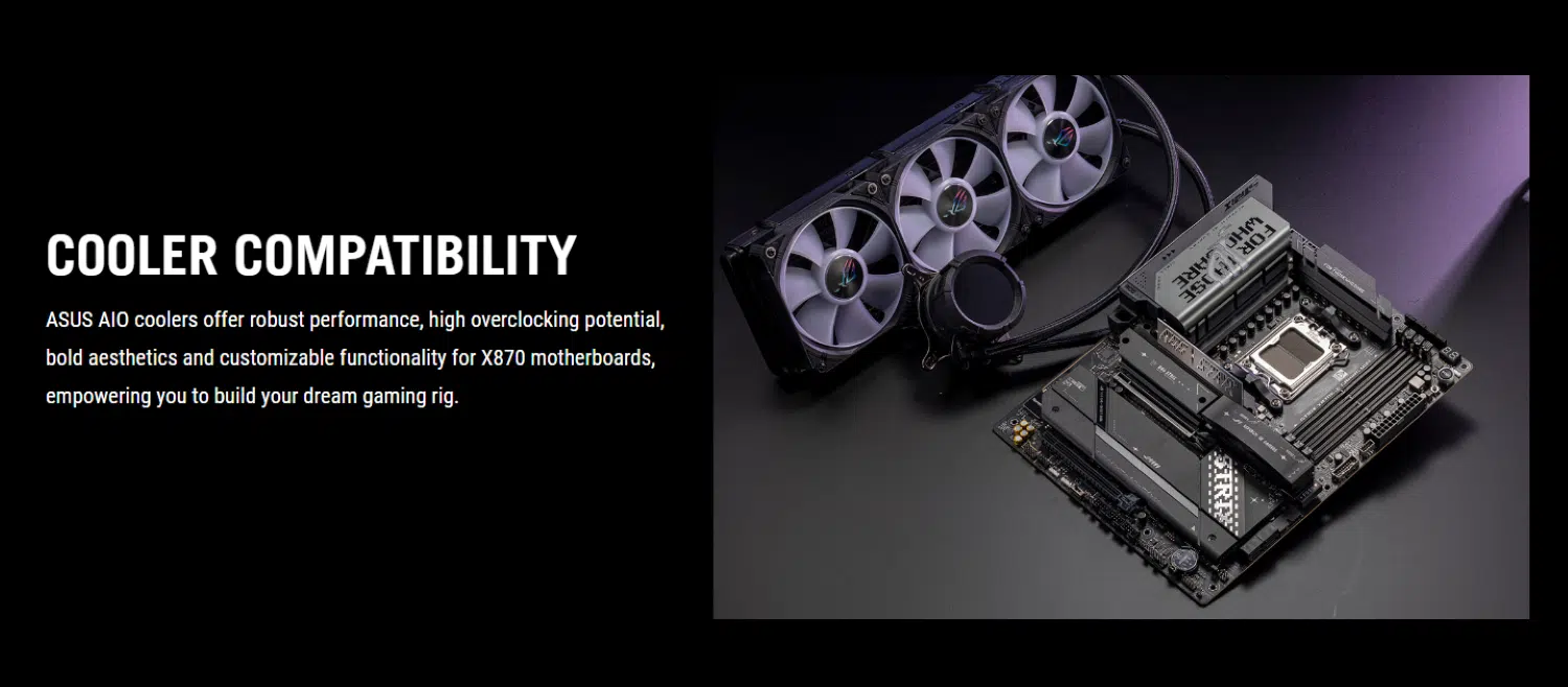 ASUS ROG Strix X870E-E Gaming Wi-Fi DDR5 Motherboard for AMD AM5 Processors – Wi-Fi 7, AI-enhanced features, up to 256GB DDR5 EXPO support, AI Overclocking, dual USB4 ports, and Gen 5 PCIe | Model: 90MB1IB0-M0EAY0