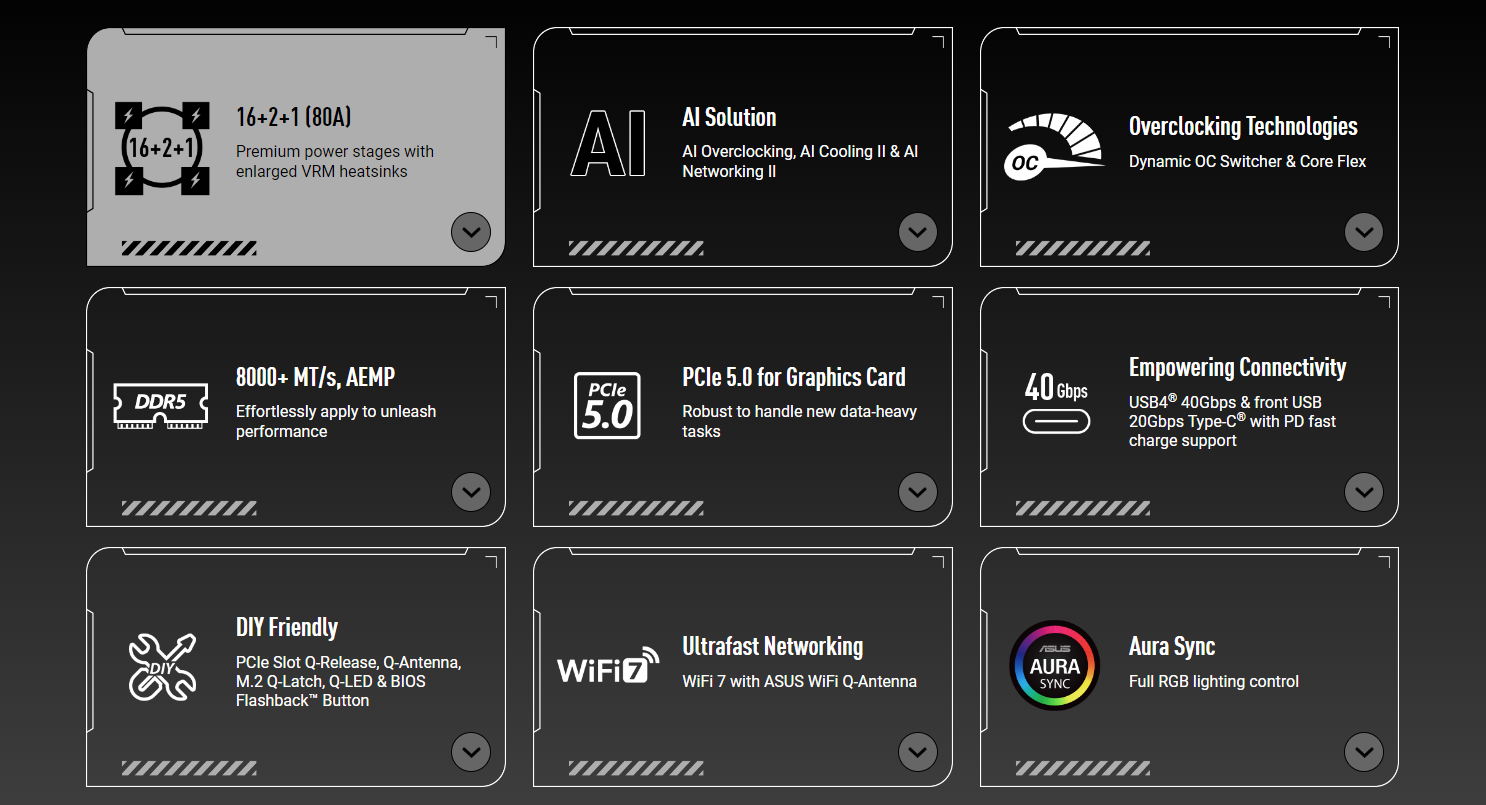 ASUS TUF Gaming X870-Plus Wi-Fi AM5 ATX Motherboard – AMD X870 chipset, 4× DDR5 DIMM slots supporting up to 192GB memory, 4× M.2 slots, 1× PCIe 5.0 x16, and Realtek 2.5Gb Ethernet | Model: 90MB1IU0-M0EAY0