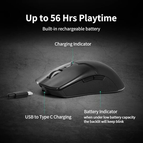 Delux Wireless Gaming Mouse - Image 7