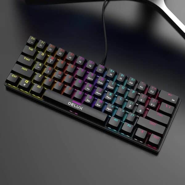 Delux Wired 60 Percent Mini Gaming Keyboard - Image 2