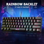 Delux Wired 60 Percent Mini Gaming Keyboard - Image 3