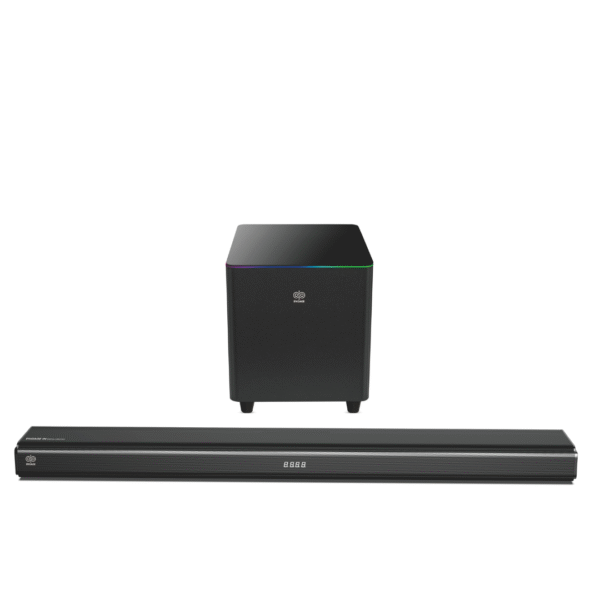 ENGAGE BAR 133 SW – 250w RMS | 5000W Max Power PMPO Wireless Soundbar with Double Glass Dazzling RGB Light Subwoofer - Image 1