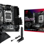 ROG Strix X870-I Gaming Wi-Fi The ROG Strix X870-I Gaming Wi-Fi packs advanced performance into a compact mini-ITX design, powered by the ROG Strix Hive II for simplified control and tuning. It includes PCIe 5.0 support for graphics and storage, dual DDR5 slots supporting up to 96GB, and strong power delivery for smooth gaming and demanding workloads. Efficient cooling ensures stable performance, while Wi-Fi 7 and Bluetooth 5.4 provide ultra-fast wireless connectivity. This motherboard delivers the speed, power, and versatility required for modern AI-focused and high-performance PC builds.