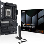ASUS TUF Gaming X870E-Plus Wi-Fi 7 ATX AM5 Motherboard – AMD X870E chipset, 4× DDR5 DIMM slots supporting up to 256GB, 1× PCIe 5.0 x16 SafeSlot, 4× M.2 slots, Wi-Fi 7, and Bluetooth 5.4 | Model: 90MB1M70-M0EAY0