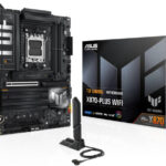 ASUS TUF Gaming X870-Plus Wi-Fi AM5 ATX Motherboard – AMD X870 chipset, 4× DDR5 DIMM slots supporting up to 192GB memory, 4× M.2 slots, 1× PCIe 5.0 x16, and Realtek 2.5Gb Ethernet | Model: 90MB1IU0-M0EAY0