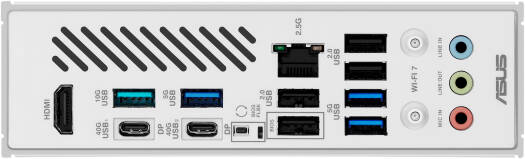 ASUS X870 Max Gaming Wi-Fi 7 ATX AM5 Motherboard – AMD X870 chipset, 4× DDR5 DIMM slots supporting up to 256GB memory, 1× PCIe 5.0 x16, 3× M.2 slots, Wi-Fi 7 & Bluetooth 5.4, White | Model: 90MB1LZ0-M0EAY0