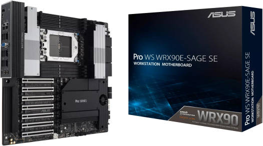 ASUS Pro WS WRX90E-SAGE SE Workstation Motherboard | AMD sTR5, WRX90 Chipset, 8x DDR5 DIMM (Up to 2048GB), 7x PCIe 5.0 x16, 4x M.2 Slots – Model 90MB1FW0-M0EAY0