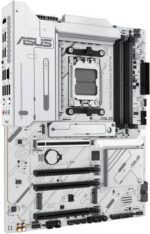 ASUS X870 Max Gaming Wi-Fi 7 ATX AM5 Motherboard – AMD X870 chipset, 4× DDR5 DIMM slots supporting up to 256GB memory, 1× PCIe 5.0 x16, 3× M.2 slots, Wi-Fi 7 & Bluetooth 5.4, White | Model: 90MB1LZ0-M0EAY0