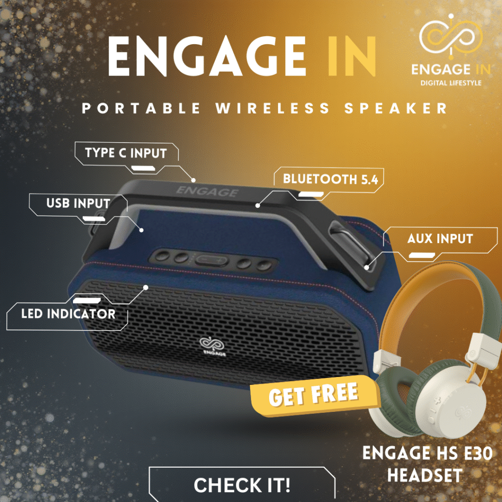 Engage Portable Speaker 502+Engage HS E30