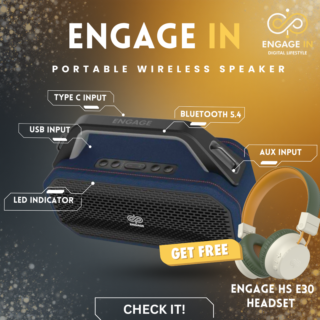Engage Portable Speaker 502+Engage HS E30