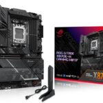 ASUS ROG Strix X870E-H Gaming Wi-Fi 7 ATX Motherboard – AMD X870E chipset, 4× DDR5 DIMM slots supporting up to 256GB, PCIe 5.0 x16 slot, and 4× M.2 slots | Model: 90MB1M90-M0EAY0