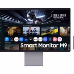 Samsung M9 M90SF 32" Smart OLED Monitor, 4K Resolution, 165Hz Refresh Rate, 0.03ms Response Time, Eclipse Silver