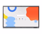 Samsung WA75FX-P Interactive E-Board Android Display with Built-In Camera, 75" IPS Touch Display, 4K UHD Resolution, 8ms Response Time, Gray