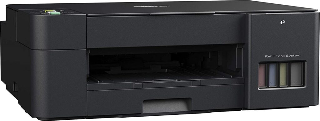 Brother DCP-T420W Ink Tank Printer, A4 print speed up to 16ipm (Black)/ 9ipm (Color), Wi-Fi, Black