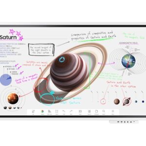 SAMSUNG Flip Pro WMB Interactive Display, 65" 4K UHD VA Touch Display, 60Hz Refresh Rate, 8ms Response Time, White