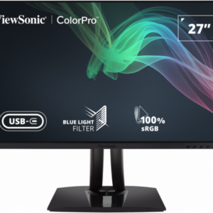 ViewSonic VP2756-2K 27" QHD Monitor, IPS Panel, 60Hz Refresh Rate, 5ms Response Time, Black