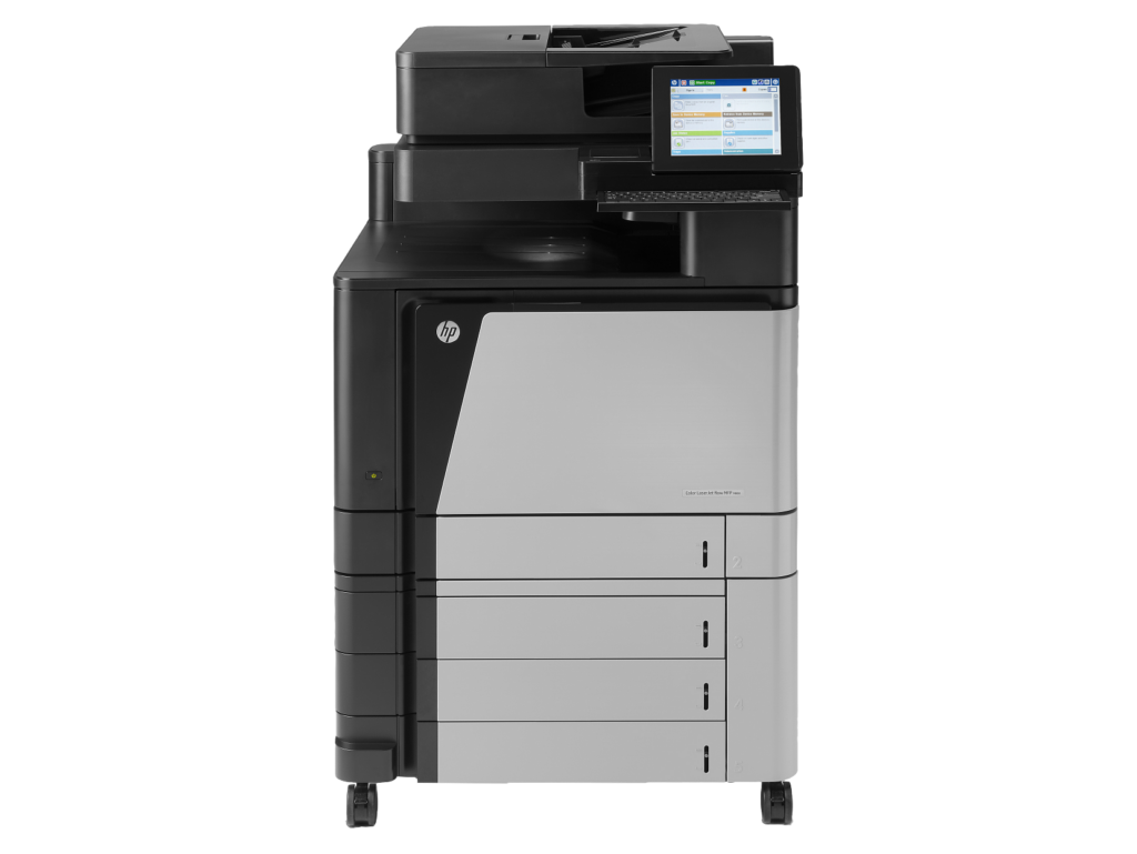 HP Color LaserJet Enterprise Flow MFP M880z Printer, Up to 45ppm Print Speed, 4×500 Sheet Input Tray, ADF, USB, Ethernet, Black
