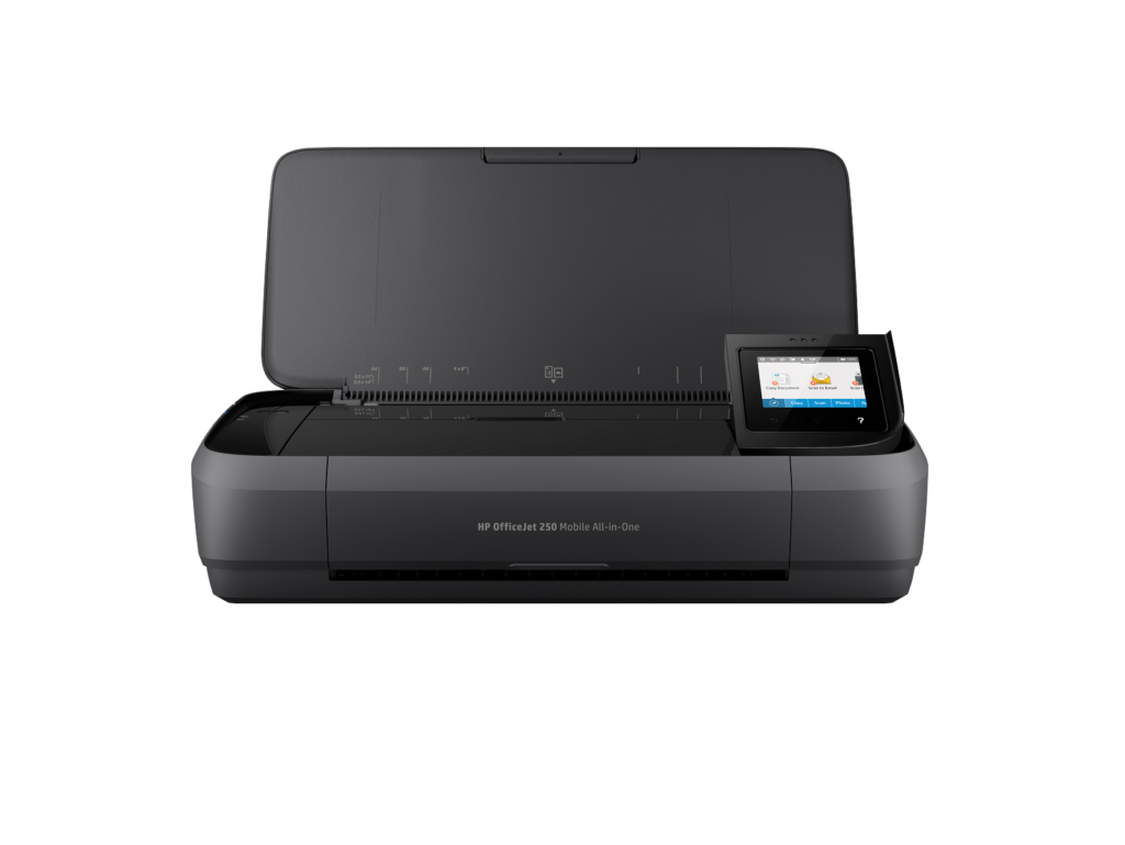 HP Officejet 250 Mobile All-in-One Printer, Print Speed Up to 10 ppm Black, Up to 7 ppm Color, USB, WiFi, Black