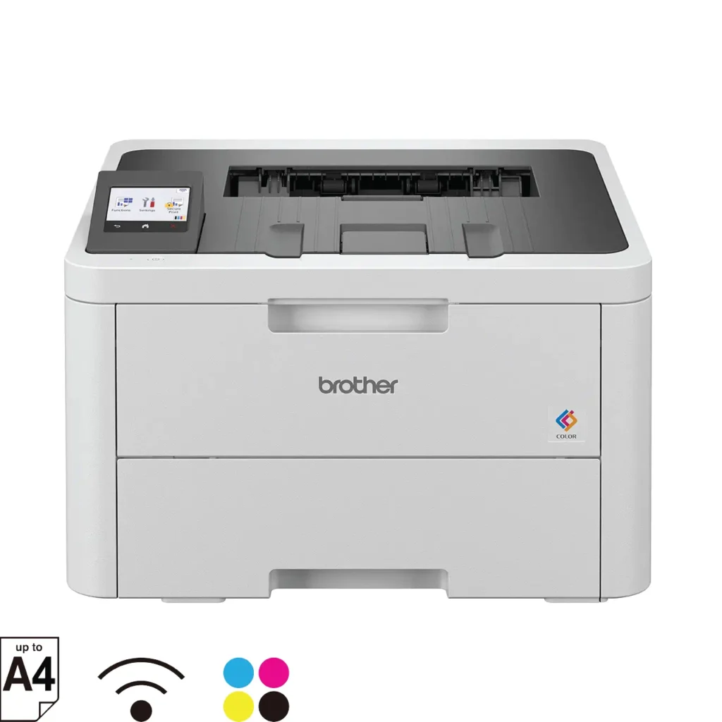 Brother HL-L3280CDW Color Laser Duplex Printer, A4 Print Speed up to 26 ppm, Wifi, Ethernet, White