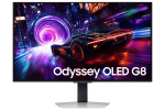 Samsung G81SF Odyssey G8 Gaming Monitor, 32" 4K UHD QD-OLED Display, 240Hz Refresh Rate, 0.03ms Response Time, Silver