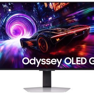 Samsung G81SF Odyssey G8 Gaming Monitor, 32" 4K UHD QD-OLED Display, 240Hz Refresh Rate, 0.03ms Response Time, Silver