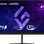 Viewsonic VX2779A-HD-PRO 27” Gaming Monitor, FHD IPS Display, 240Hz Refresh Rate, 1ms Response Time, Black