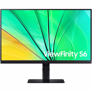 Samsung S6 S60D QHD ViewFinity High Resolution Monitor, 32" QHD IPS Display, 100Hz Refresh Rate, 5ms Response Time, Black