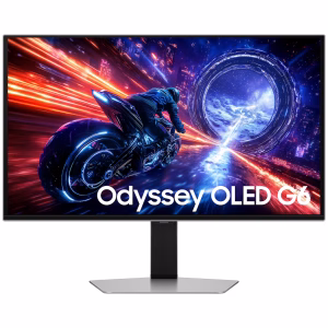 Samsung Odyssey G6 G60SF 27" QD-OLED Gaming Monitor, QHD Resolution, 500Hz Refresh Rate, 0.03ms Response Time, Black, LS27FG602SMXUE