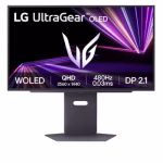 LG UltraGear 27'' OLED Gaming Monitor, QHD Resolution, 480Hz Refresh Rate, 0.03ms Response Time, Black