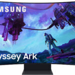 Samsung G97NC Odyssey Ark 55" UHD Curved Gaming Monitor, Quantum Mini-LED Panel, 165Hz Refresh Rate, 1ms Response Time, Black