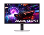 Samsung Odyssey G8 Gaming Monitor, 27" 4K UHD OLED Display, 240Hz Refresh Rate, 0.03ms Response Time, Silver