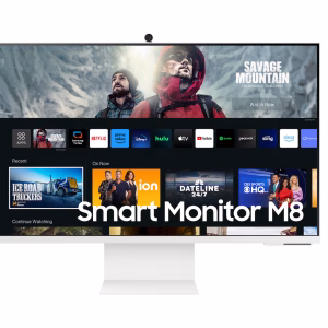 Samsung M8 M80C 32" Smart Monitor, VA 4K UHD Display, 60Hz Refresh Rate, 4ms Response Time, White