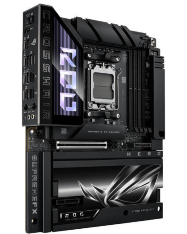 Asus ROG Crosshair X870E Hero BTF ATX Motherboard, AM5 Socket, 4× DDR5 DIMM (Up to 256 GB), PCIe 5.0 x16, 5× M.2 Slots - Image 4