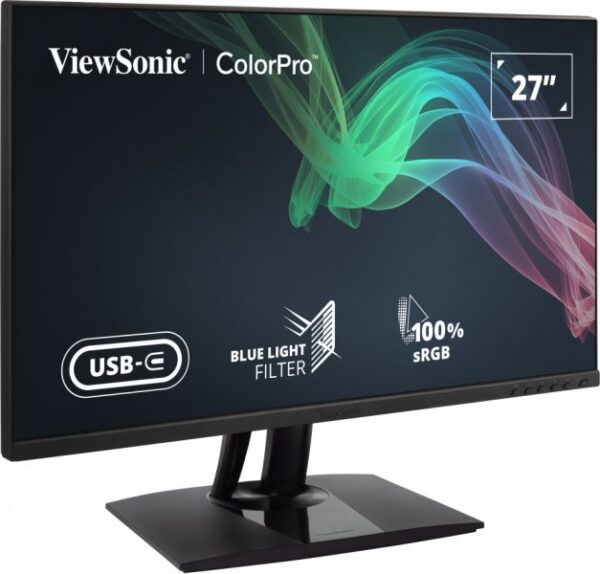 ViewSonic VP2756-2K 27" QHD Monitor, IPS Panel, 60Hz Refresh Rate, 5ms Response Time, Black - Image 2