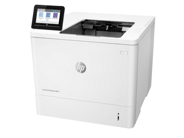 HP LaserJet Enterprise M611dn Monochrome Printer, Up to 65ppm Print Speed, Auto Duplex Printing, 100 Sheets Multipurpose Feeder, USB, Ethernet, White - Image 3