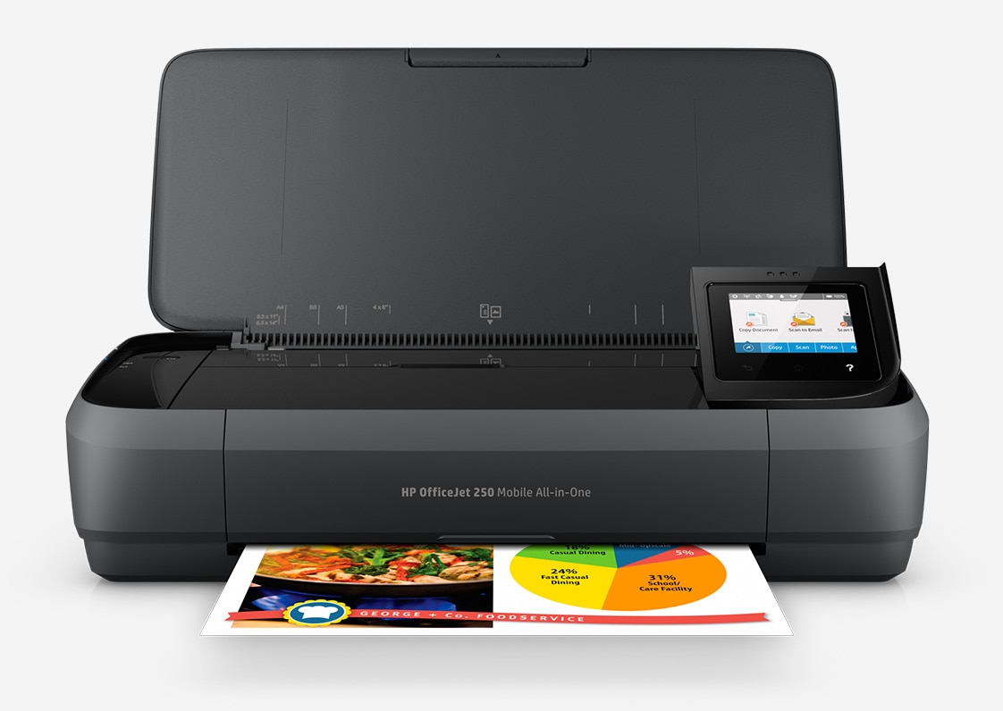 Full View of HP OfficeJet 250 mobile printer