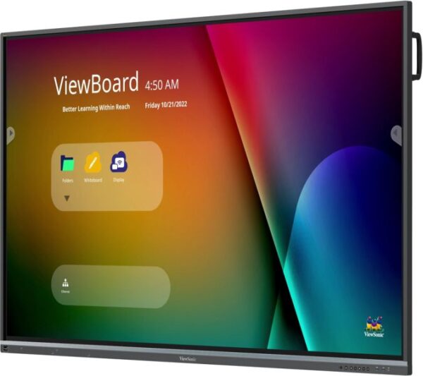 Viewsonic ViewBoard IFP8650-5F 86" 4K UHD Interactive Display, Ultra Fine Touch Technology, 8ms Response Time, Black - Image 3
