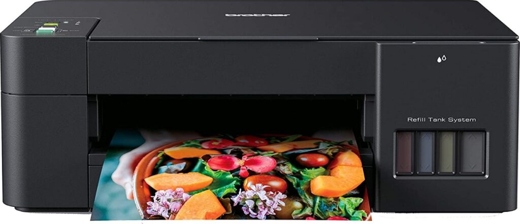 Brother DCP-T420W Ink Tank Printer, A4 print speed up to 16ipm (Black)/ 9ipm (Color), Wi-Fi, Black