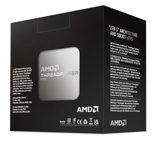 AMD Ryzen Threadripper 9960X Workstation Processor, 24 Cores & 48 Threads, 4.2 GHz Base Clock, 350W TDP - Image 2