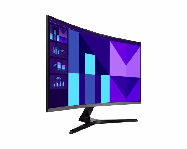 Samsung Essential S3 Curved Monitor, 32" VA Display, FHD Resolution, 100Hz Resolution, 4ms Response Time, Black - Image 2