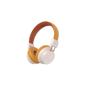 Engage HS E30 Bluetooth Headphones – Wireless Over-Ear Headset with Active Noise Cancellation Upto 55H Playtime with Crystal-Clear Audio, Beige color