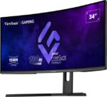 Viewsonic VX3418-2KPC 34 inch Gaming monitor, UWQHD Curved Display, 180Hz Refresh Rate, 1ms Response Time, Black - Image 7