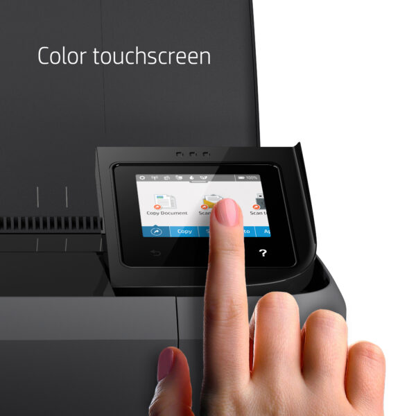 HP Officejet 250 Mobile All-in-One Printer, Print Speed Up to 10 ppm Black, Up to 7 ppm Color, USB, WiFi, Black - Image 2