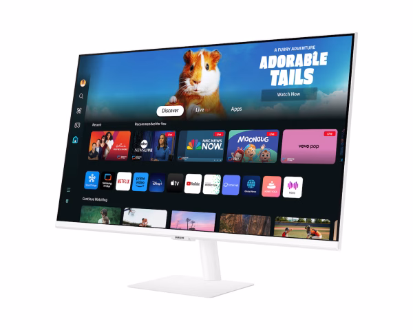 Samsung M5 M50D Smart Monitor, 27" FHD VA Display, 60Hz Refresh Rate, 4ms Response Time, White - Image 3