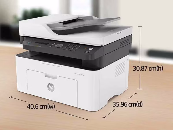 HP MFP 137fnw Multifunction Laser Printer, 20ppm Printing Speed, 150 Sheets Input Capacity, USB, Ethernet, Wifi, White - Image 6