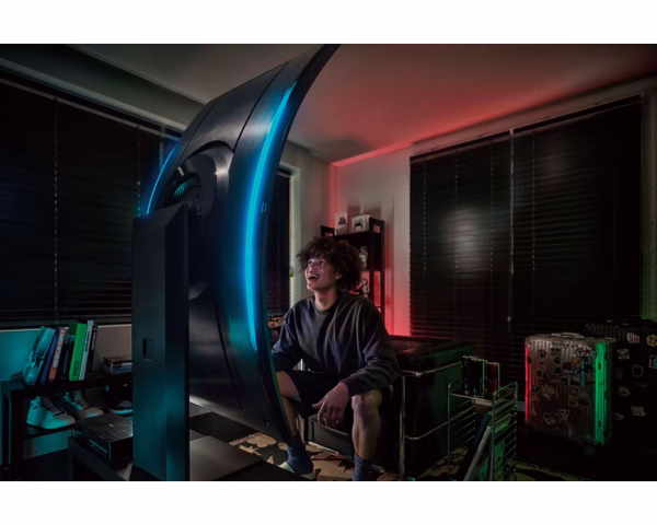 Samsung G97NC Odyssey Ark 55" UHD Curved Gaming Monitor, Quantum Mini-LED Panel, 165Hz Refresh Rate, 1ms Response Time, Black - Image 8