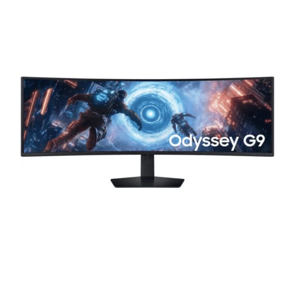 Samsung 49″ Odyssey G9 G91F Curved Gaming Monitor, VA Display, DQHD Resolution, 144Hz Refresh Rate, 1ms Response Time, Black