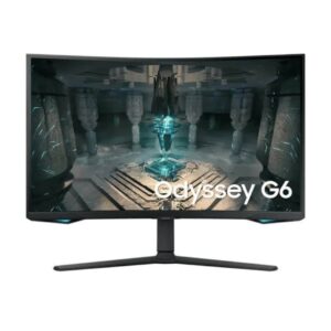Samsung Odyssey G6 Curved Gaming Monitor, 32" QHD VA Display, 240Hz Refresh Rate, 1ms Response Time, Black, LS32BG650EMXUE